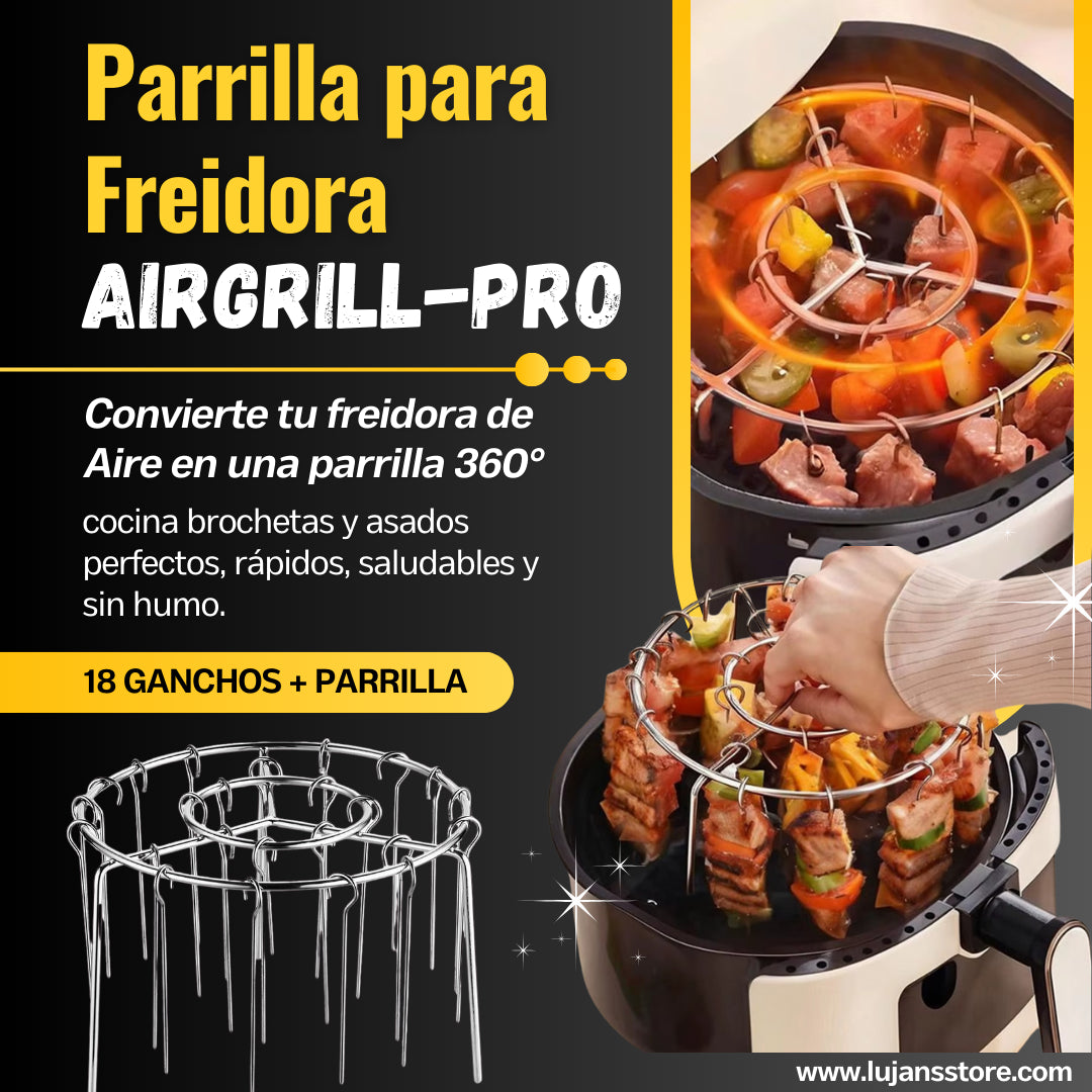 PARRILLA PARA FREIDORA DE AIRE + GANCHOS - AirGrill Pro®