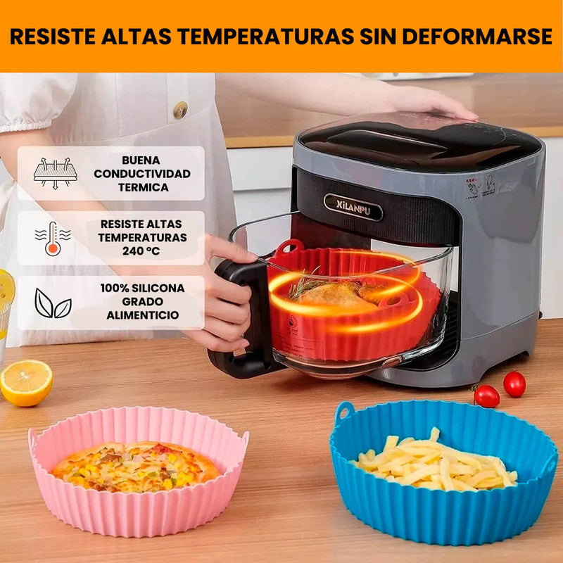 MOLDE EN SILICONA PARA FREIDORA AIRE X6 UNIDADES - AirMold™