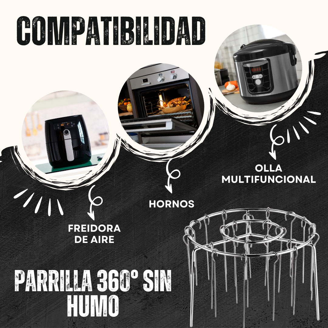 PARRILLA PARA FREIDORA DE AIRE + GANCHOS - AirGrill Pro®