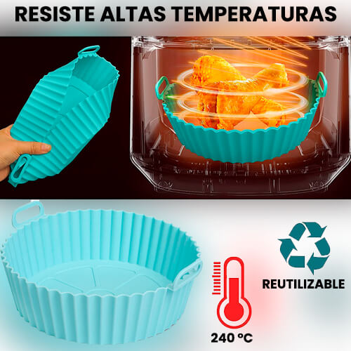 MOLDE EN SILICONA PARA FREIDORA AIRE X6 UNIDADES - AirMold™
