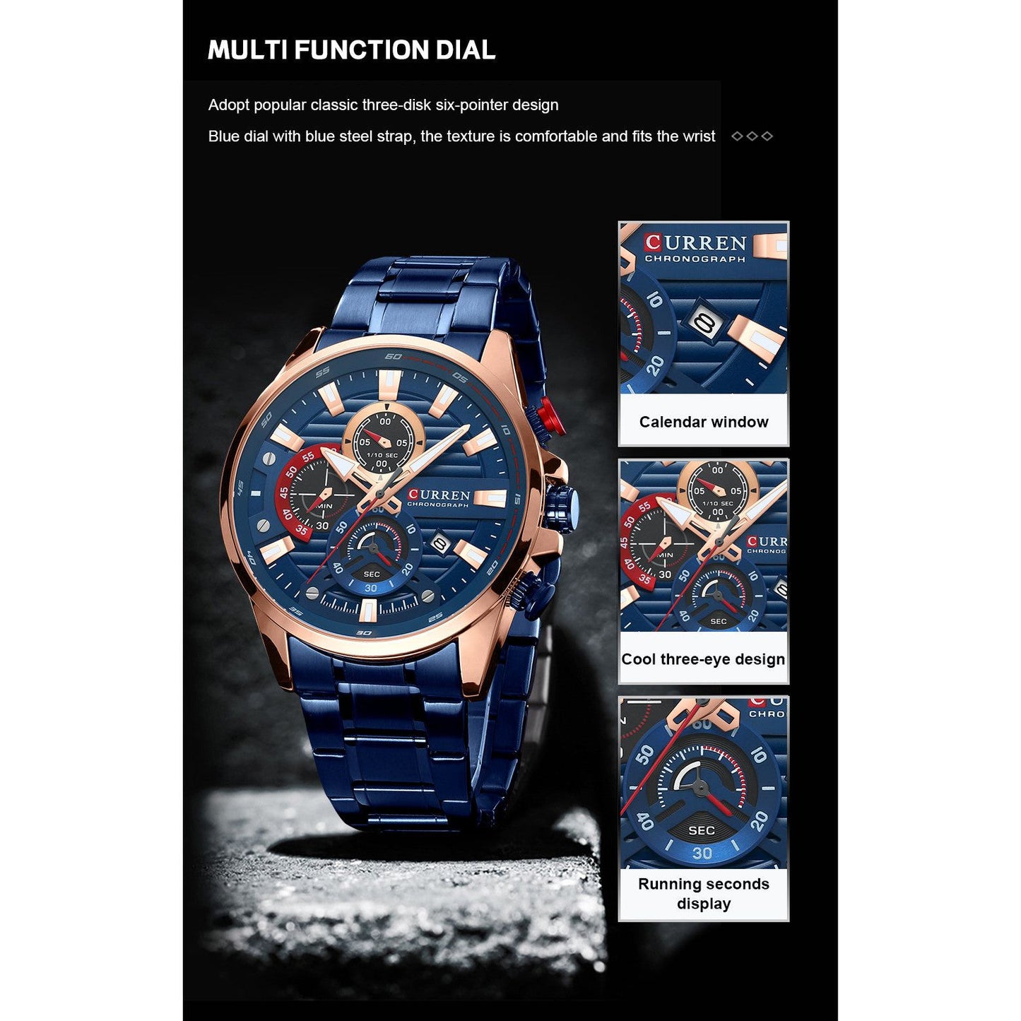 Reloj Curren 8415 Acero Inoxidable