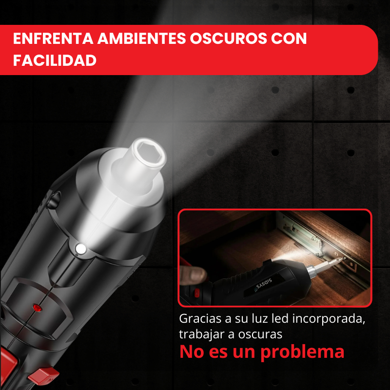 COMBO DESTORNILLADOR ELECTRICO + LLAVE 48 EN 1™