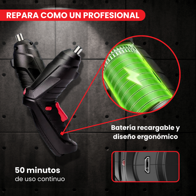 COMBO DESTORNILLADOR ELECTRICO + LLAVE 48 EN 1™