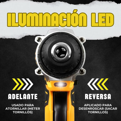 TALADRO PERCUTOR DEWALT 48V INALÁMBRICO + ACCESORIOS