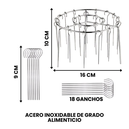 PARRILLA PARA FREIDORA DE AIRE + GANCHOS - AirGrill Pro®